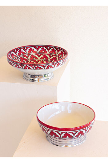 The Mia Corallo Salad Bowl Red 25x25x11 cm CRL0014