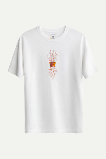 KAFT Unisex Oversize Design T-Shirt - Μέση