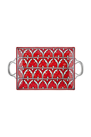 The Mia Corallo Serving Tray Red 47x27 cm