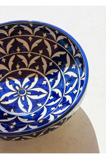 The Mia Corallo Salad Bowl Blue 32x32x13 cm CRL0002