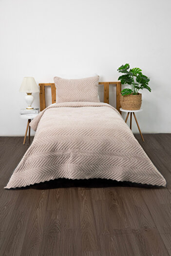 FAVORA Liena Wellsoft Single Bedspread - Beige