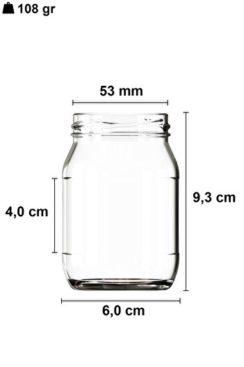 Afracam 190 ml Metal Gold Kapaklı Konserve Kavanozu 190 Cc Şeffaf Bebek Mama Kavanoz 2 Adet