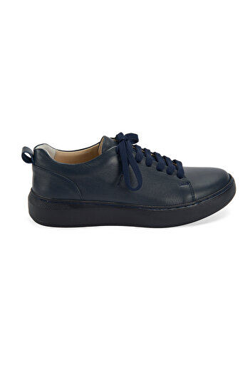 Desa Pantofi sport din piele albastru bleumarin de damă
