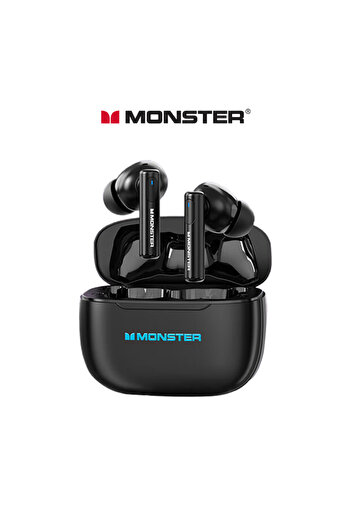 MONSTER Black Monster XKT26 Bluetooth 5.4 Earphones Hifi Bass Stereo Wireless Headphones Gamer Headset TWS E