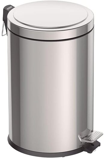 TRAMONTINA Since 1911, Made In Brazil - 20l Stainless Steel Pedal Trash Bin With A Removable Internal Bucket