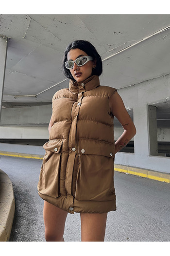 moda armanc Large Pocket Oversize Vest