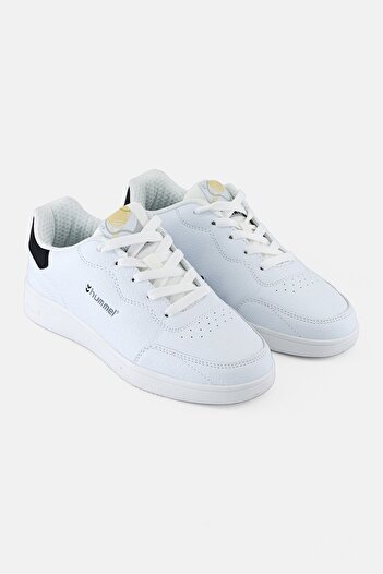 hummel Kids Boy Match Point Lace Up Outdoor Shoes, White