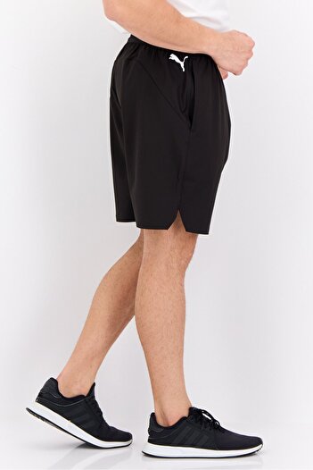 Puma Men Sportswear Fit Brand Logo Outdoor Shorts, Black