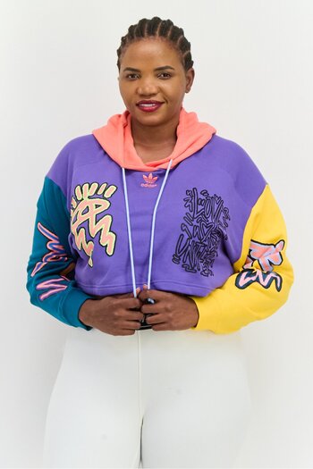 adidas Women Plus Size Outdoor Hoodie, Multicolor