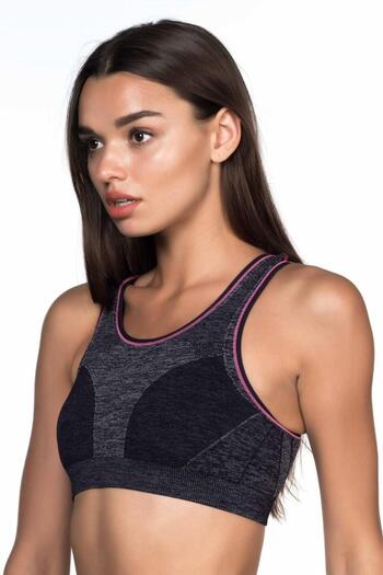 Emay Dark Blue Mi 4026 Double Sports Bustier