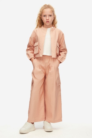 NK 08-14 Years Girl Rose Pants Jacket Triple Suit - Powder