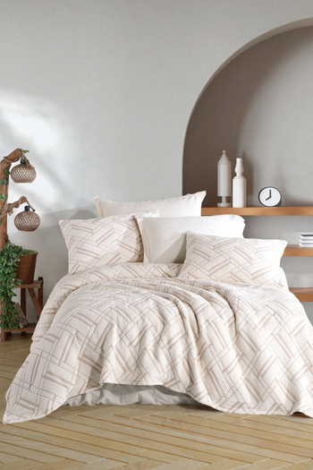 ZEBRACASA Claris Double Bed Set