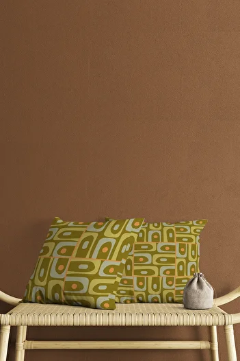 Homeilla Khaki Color Patterned Digital Printing Double Sided Gift Decorative 2-Piece Throw Pillow Cover