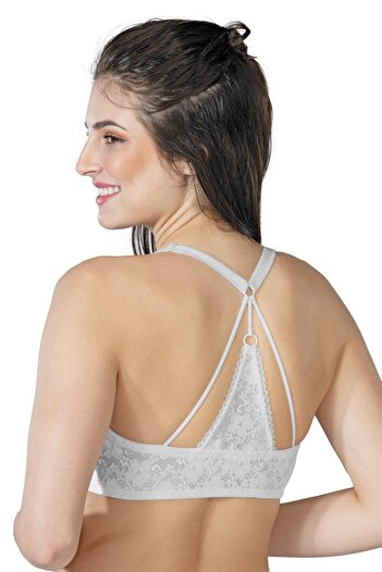 Emay Ekru Mi 187 B Front Opening Underwire Sports Bra