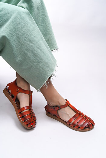 Riccon Orange Ysamythe Women's Sandals ( 0012171 )