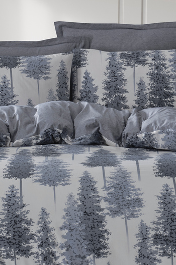 Enlora Home Mature Nevresim Seti Çift Kişilik Forrest Mavi