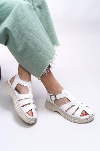 Riccon Rellynthi Women's Sandals 0012700   White Skin