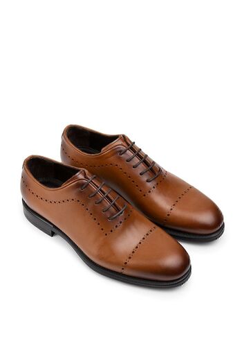 Deery Ανδρικά παπούτσια Classic από γνήσιο δέρμα Tan Color