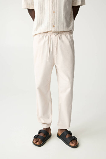 Pull & Bear Dokulu jogger pantolon