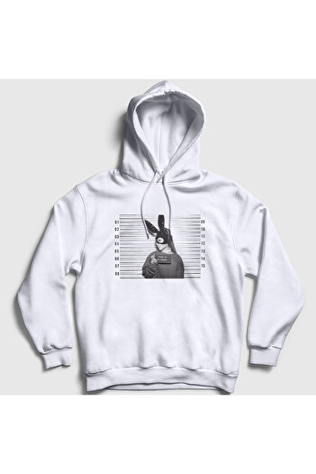 Presmono Φούτερ Ariana Grande Unisex με λευκή κουκούλα - Be Alright 152297 ττ