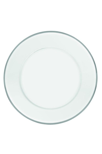 Vidivi 2-Piece Essenze High Definition Glass Charger Plate Set with Silver Rim 32cm