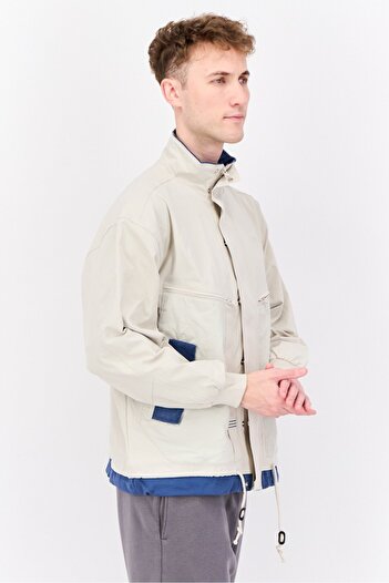 adidas Men Sportswear Fit Long Sleeves Outdoor Jacket , Beige