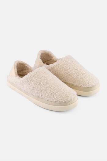 Toms Women Ezra Natural Faux Slip On Slippers, White