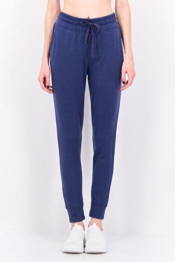 Hype Women Regular Fit Solid Jogger Pants, Slate Blue