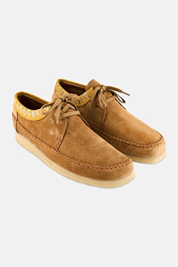 CLARKS Men Standard Fit Weaver Casual Shoes, Tan