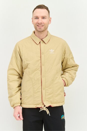 adidas Men Sportswear Fit Long Sleeve Outdoor Jacket, Khaki