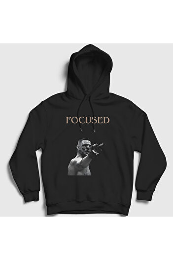 Presmono Unisex Μαύρο φούτερ με κουκούλα Nate Diaz MMA UFC - 427470 TT