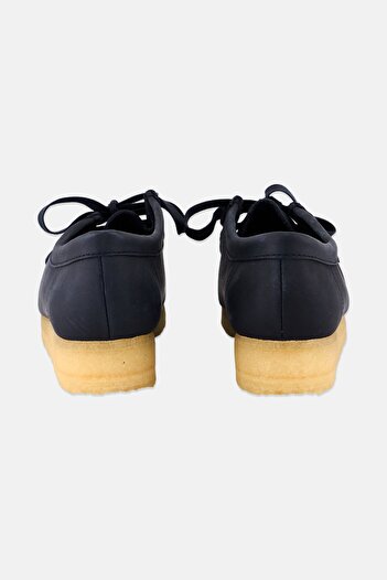 CLARKS Women Standard Wallabee Lace Up Casual Shoes, Navy