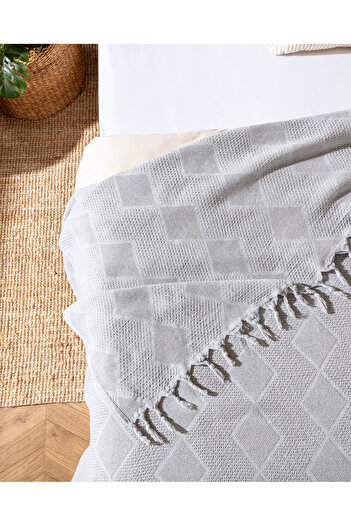 Madame Coco Basile Double Bedspread - Gray