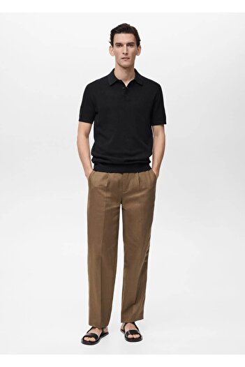 MANGO Man Slim Fit Cotton Knitwear Polo Shirt