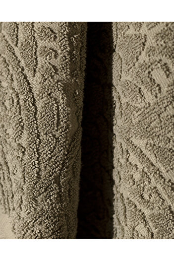 Madame Coco Bernay Khaki Face Towel - 100% Cotton
