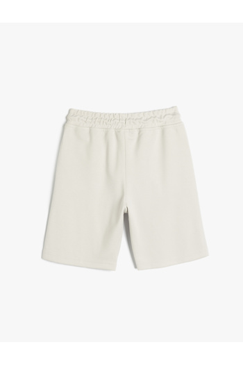 Koton Stitching Detailed Elastic Waist Bermuda Shorts