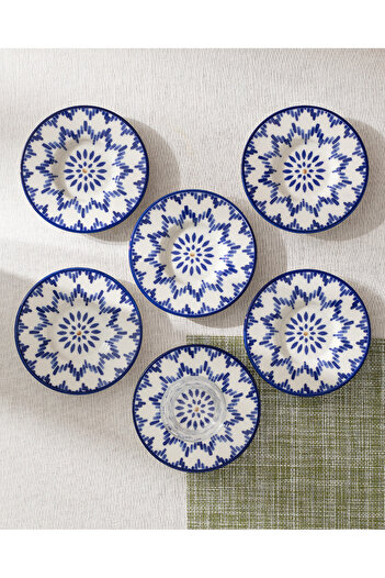 Madame Coco Luxe Mixte 6-Piece Tea Plate Set
