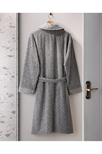 Madame Coco Μπουρνούζι Unisex Anthracite - 100% βαμβάκι, νήμα Brest βαμμένο με νήμα