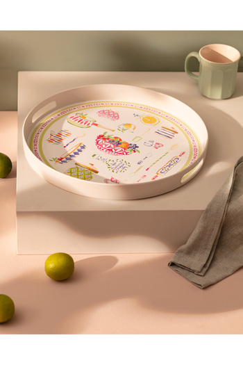 Madame Coco Round Tray - Cuisine