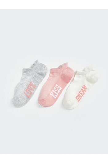 LC Waikiki Lcw Dream Printed Women's Booties Socks 3 Pack