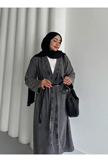 TANISA Karina Long Denim Trench - Model: Tns-4450