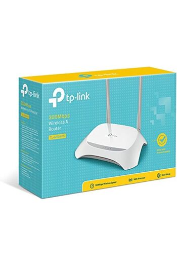 TP-LINK جهاز توجيه لاسلكي Tl-wr840n بأربعة منافذ بسرعة 300 ميجابت في الثانية