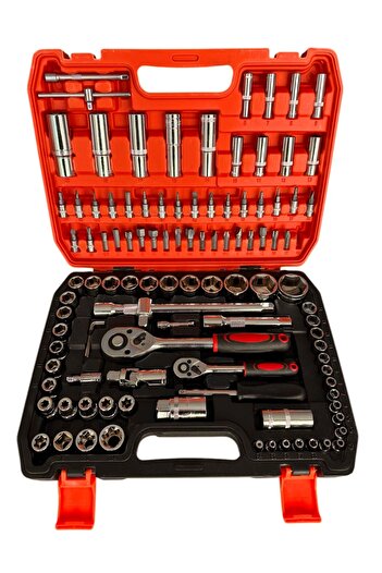 RAXTOR Professional 108 Piece Master Socket Set Shiny Crv-2 Steel Socket Set