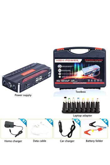 Primo Plus portable car starter subscription battery + 20000 mAh multi-use air blower