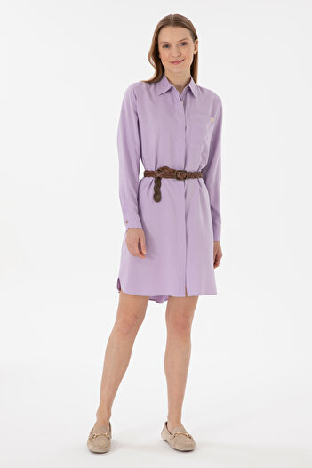U.S. Polo Assn. Women's Lilac Mini Size Woven Dress 50301228-Vr034