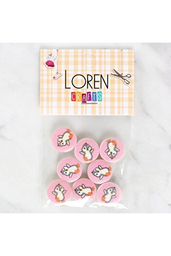 CT STONES Loren Crafts 8-Piece Penguin Button - 1038
