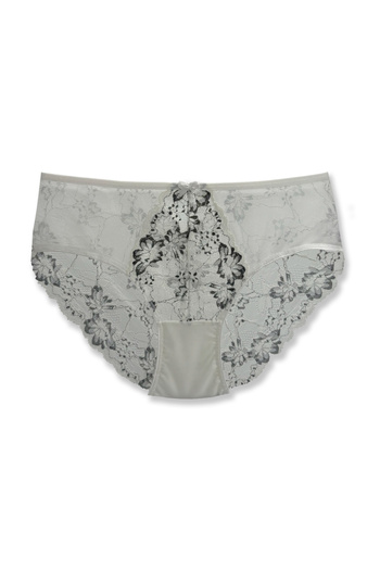 HNX Double Color Lace Tulle High Waist Women's Panties