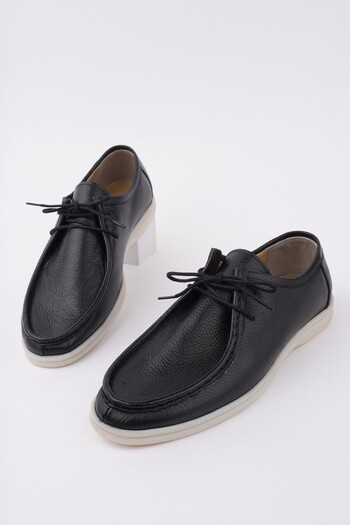 MUGGO Antoni̇o Lace-Up Genuine Leather Men's Daily Casual Shoes