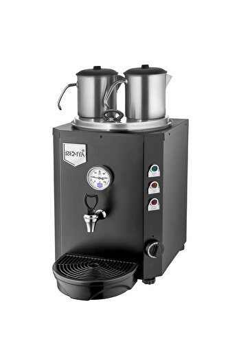 Remta Jumbo Çay Makinesi 23 Litre 2 Demlik Dahil Şamandıralı Otomatik Su Alma) Siyah