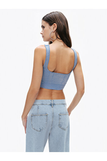 Nocturne Ribbed Crop Top